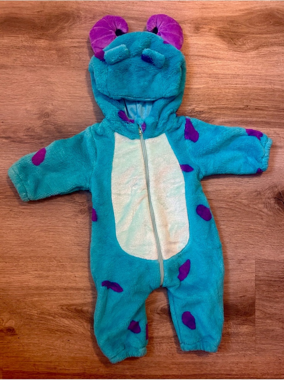 Monsters Ink Sulley Baby Costume Size 6-12 Months.